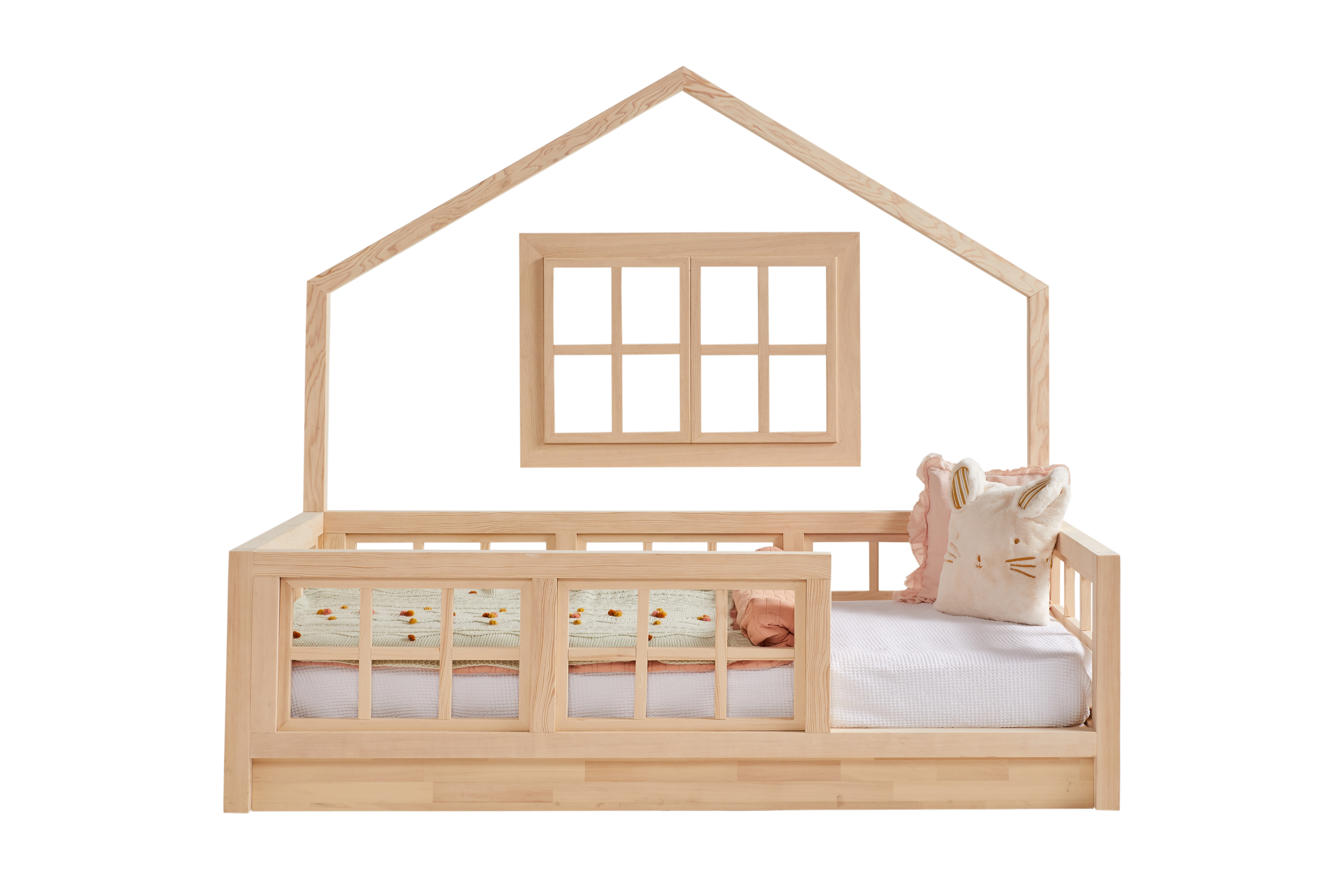 Montessori Çatılı Yatak - Pencereli